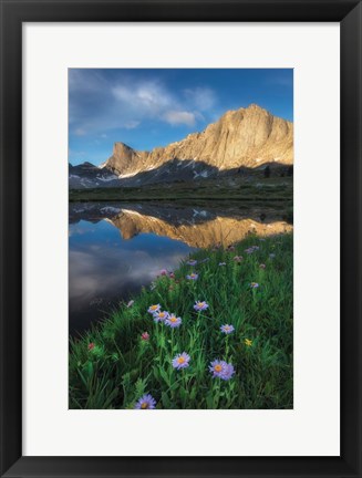 Framed Pronghorn and Dragon Head Peaks Print