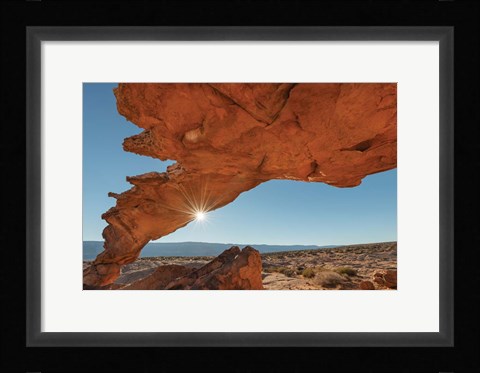 Framed Sunset Arch Grand Staircase Escalante National Monument Print