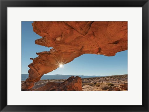 Framed Sunset Arch Grand Staircase Escalante National Monument Print