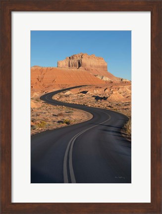 Framed Goblin Valley State Park Road Print