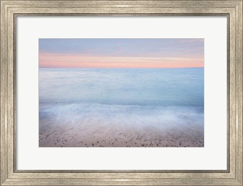 Framed Lake Superior Beach II Sunset Print