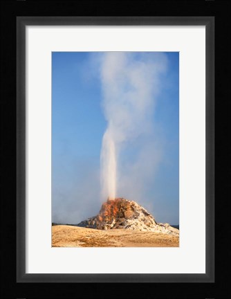 Framed White Dome Geyser Print
