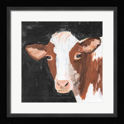 Framed Rusty Flipped on Black Print