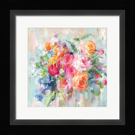 Framed Sun Drenched Bouquet Print