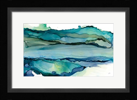 Framed Pistachio Moss I Print