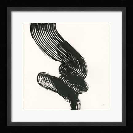 Framed Brushed III Print