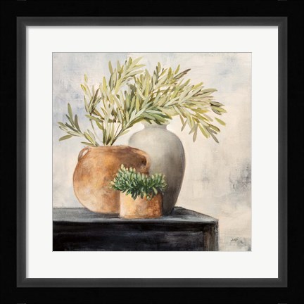 Framed Calm Still Life I Print