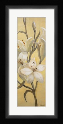 Framed Subtle Lily I Print