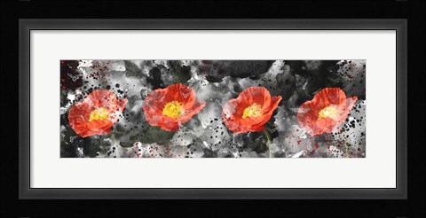 Framed Poppy Panel Print