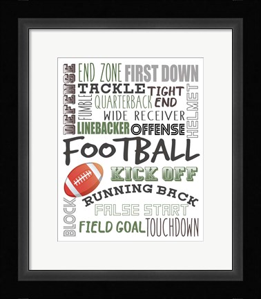 Framed Football Print