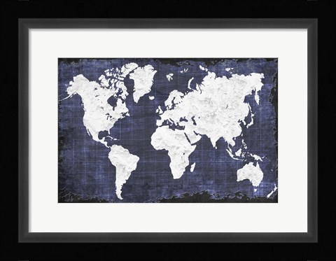 Framed World Map Print