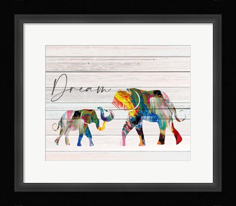 Framed Dream Elephant Print