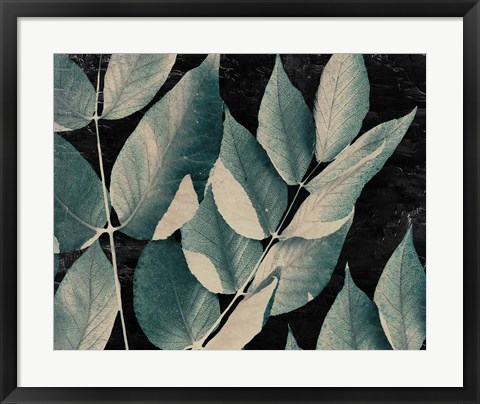 Framed Dusty Leaves 1 Print