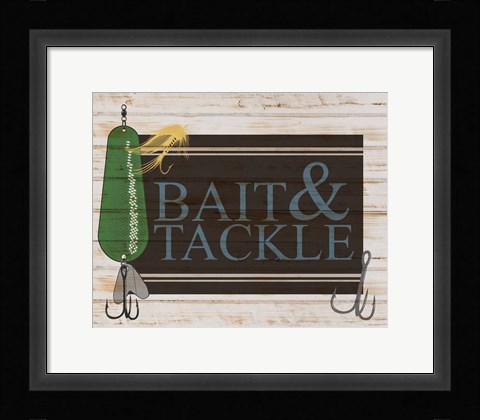 Framed Bait and Tackle Print