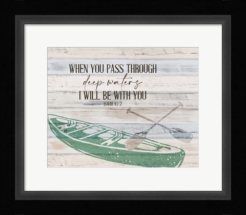 Framed Deep Waters Print