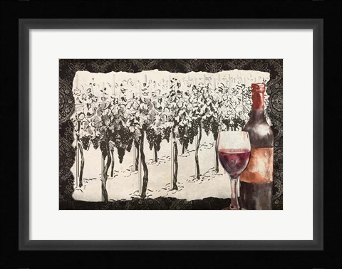 Framed Vineyard View 7 Print