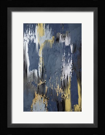 Framed Painted Strokes 1 V2 Print
