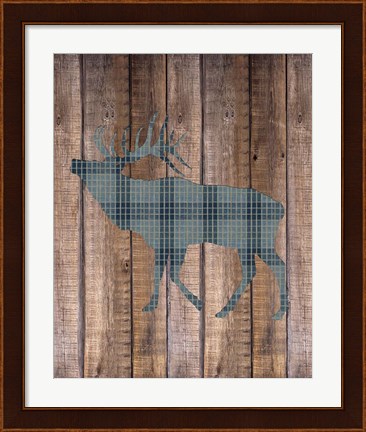 Framed Elk Woods Print