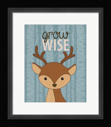 Framed Grow Wise Print
