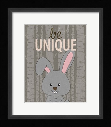 Framed Be Unique Print