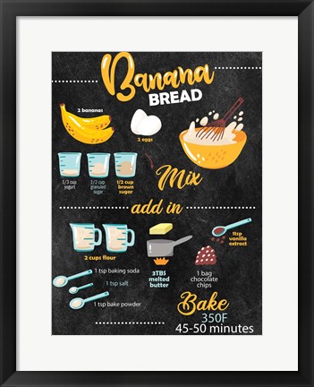 Framed Bannana Bread Print