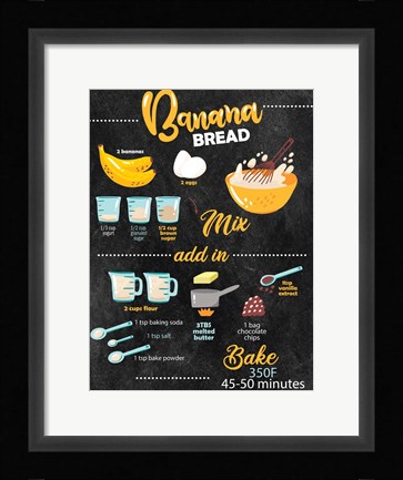 Framed Bannana Bread Print