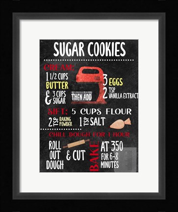 Framed Sugar Cookies Print