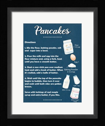 Framed Pancakes Print