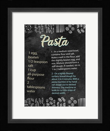 Framed Pasta Print