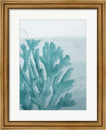 Framed Seaside Card 1 V2 Print
