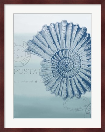 Framed Seaside Card 2 V2 Print