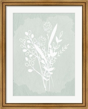 Framed Floral Sketch 1 Print
