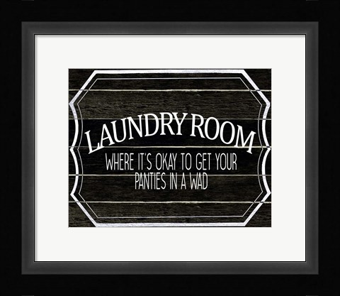 Framed Where its Okay Print