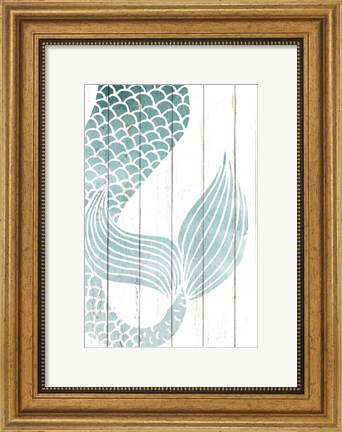 Framed Mermaid Tail 1 Print