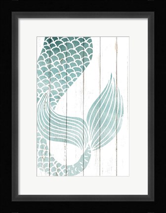 Framed Mermaid Tail 1 Print