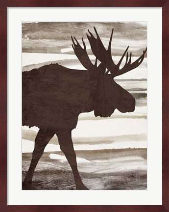 Framed Moose 1 Print