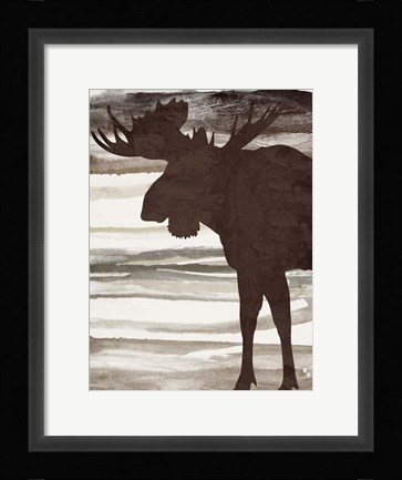 Framed Moose 2 Print