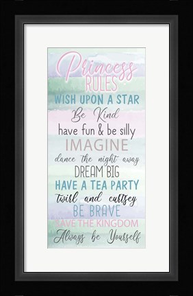 Framed Fairytale Princess 1 Print