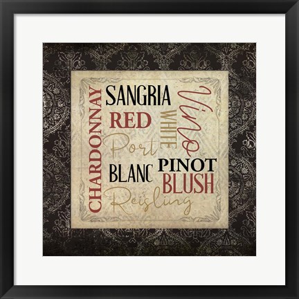 Framed Vineyard View 2 Print