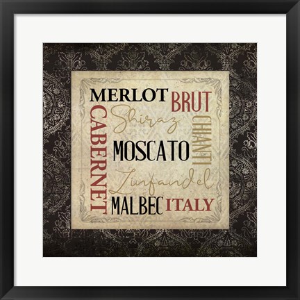 Framed Vineyard View 4 Print