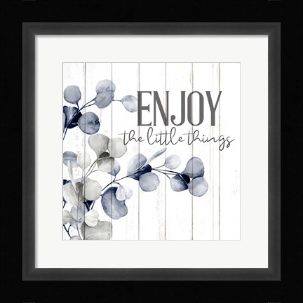 Framed Enjoy and Live 1 Print