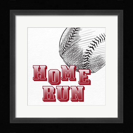 Framed Home Run Print