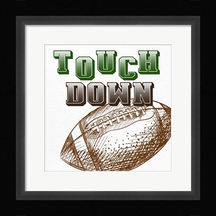 Framed Touch Down Print