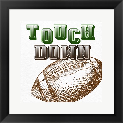 Framed Touch Down Print