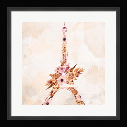 Framed Paris Fall Blooms 1 Print