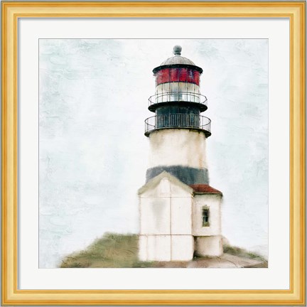 Framed Old Lighthouse Print