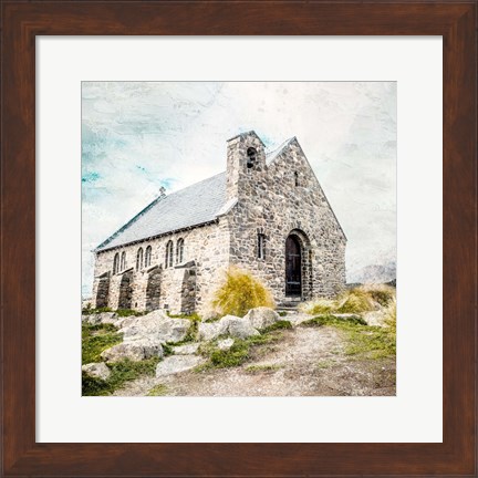 Framed Stone Church Print