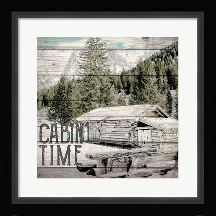 Framed Cabin Time Print