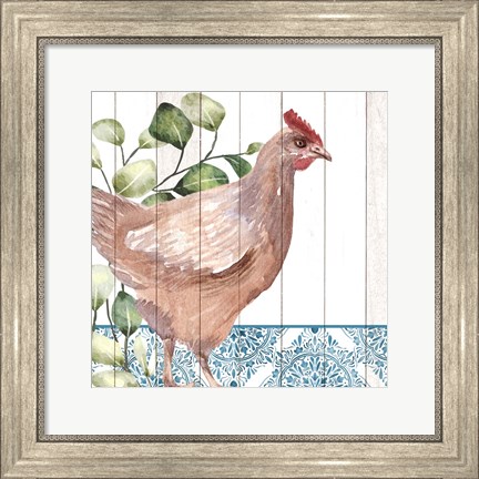 Framed Poultry Farm 1 Print