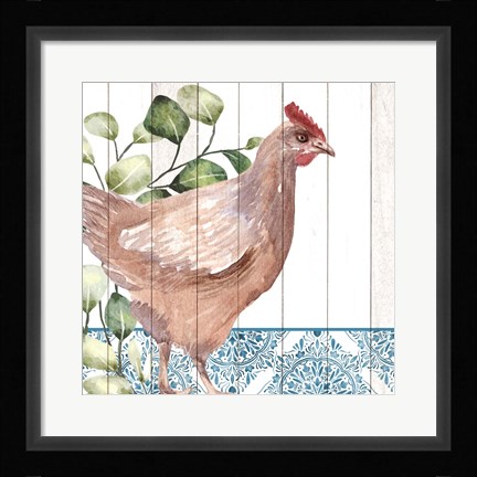 Framed Poultry Farm 1 Print